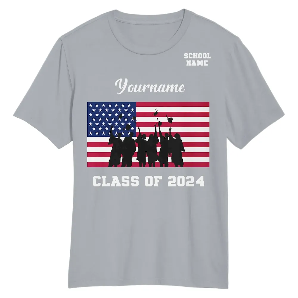 3DPattern3075.webp Custom Gray White 3D Graduation Performance T-Shirt - Image 1